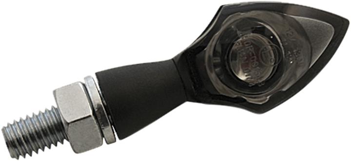 Actual product image Highsider LED indicator PEN HEAD black, tinted glass, short stem