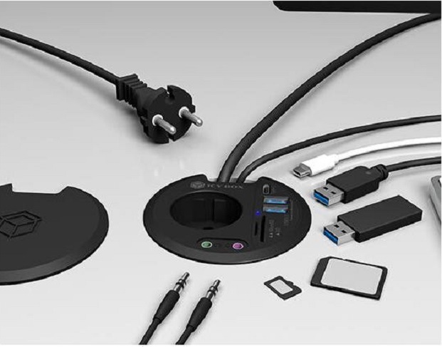 Immagine prodotto Icy Box IB-HUB1430-CR (USB-C, 3 Porti)