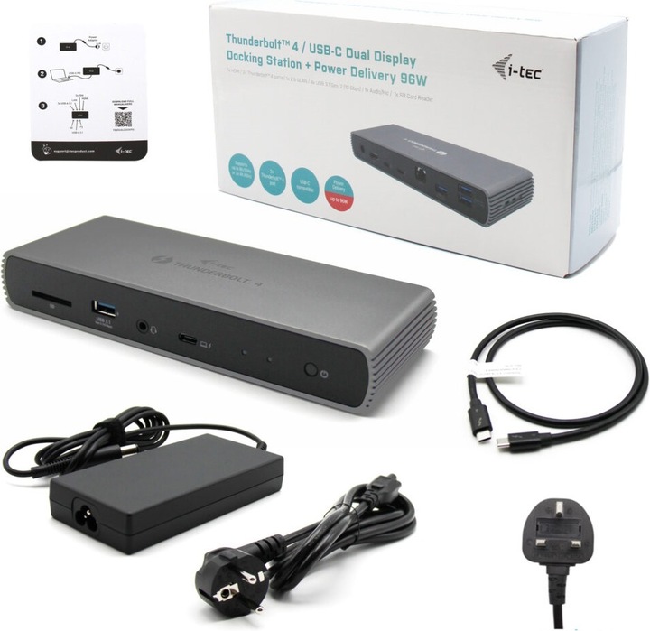 Immagine prodotto i-tec Tb4dualdockpdch (Thunderbolt, 10 porte)