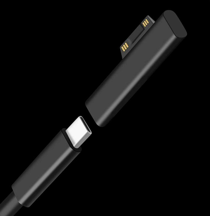 Actual product image PowerGuard USB-C to Microsoft Surface Adapter (USB Type C, USB Type C)