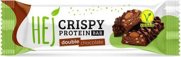 Actual product image HEJ Nutrition Hej Vegan Crispy Bar (45G) (Groundnut, Cocoa, Double Peanut, Chocolate, 1 pcs., 45 g)