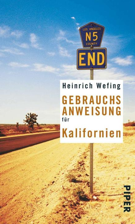 Produktbild Gebrauchsanweisung für Kalifornien (Deutsch, Heinrich Wefing, 2005)