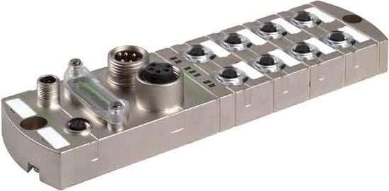Produktbild Murr Elektronik MVK E/A Kompaktmodul, Metallausführung Profibus DP, 16 multifunktionale Kanäle MVK-MP DIO8