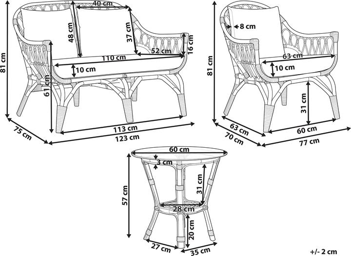 Produktbild Beliani Sibari