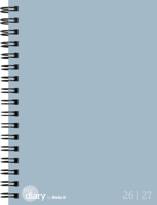 Image du produit Biella Agenda scolaire mydiary Wire-O (12 x 16,5 cm, 1 semaine / 2 pages)