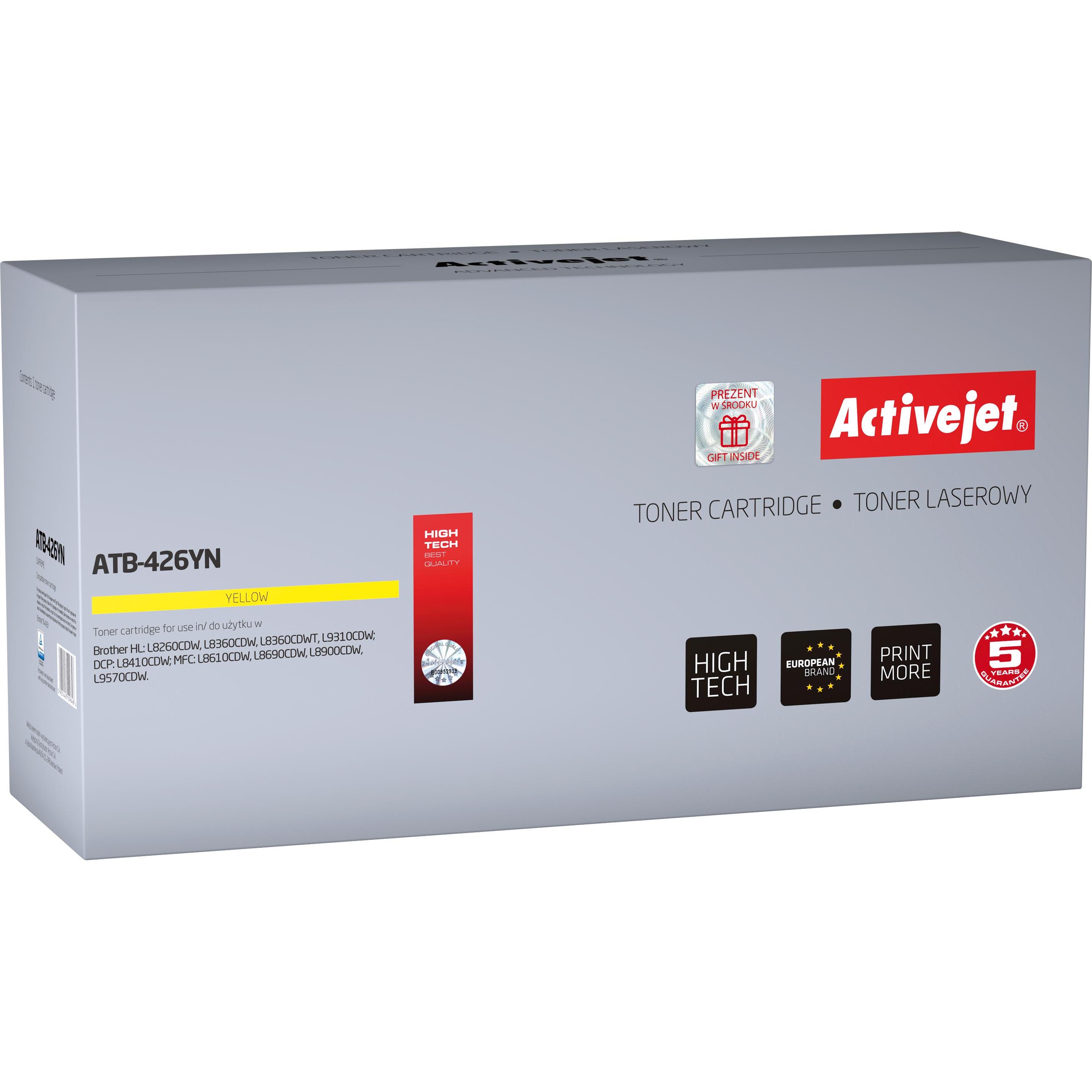 Activejet, Toner, ATB-426YN - 6500 Seiten - Gelb - 1 Stück(e) (Y)