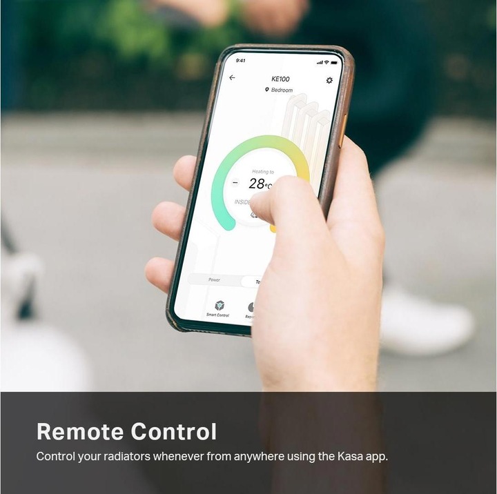 Productafbeelding TP-Link KE100 KIT - Kasa - Intelligente thermostatische radiatorkraan, startset