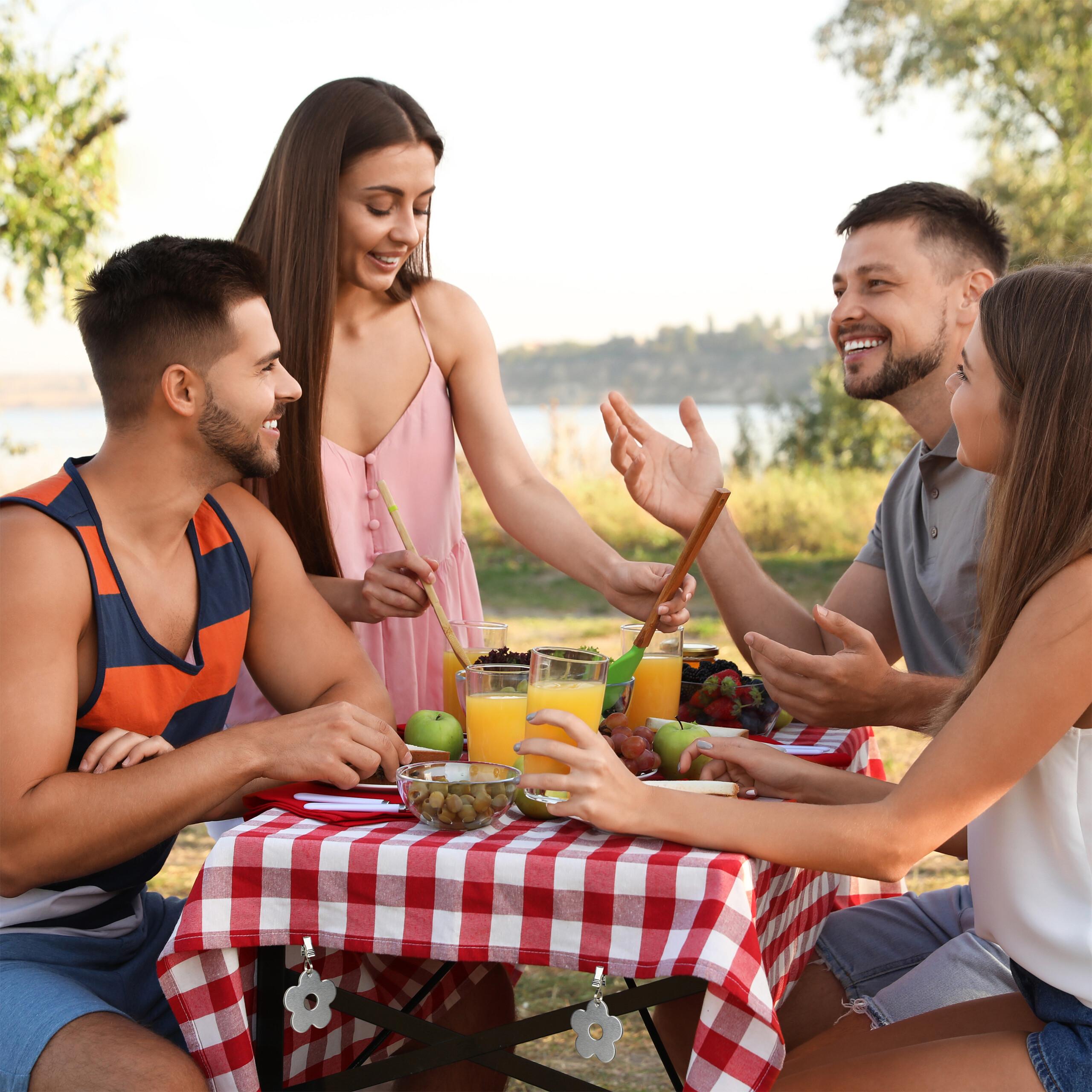 Thumbnail - Relaxdays, Tischdecke, Tischdeckenbeschwerer (6 x 1 x 8.5 cm)