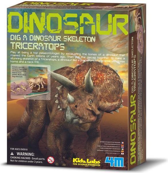 Actual product image 4M Dinosaur excavation - Triceratops