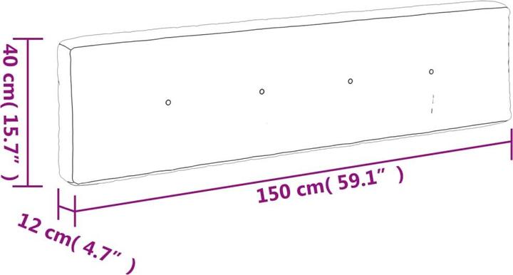Actual product image vidaXL 10-piece garden lounge set with cushions (150 x 60 x 12 cm)