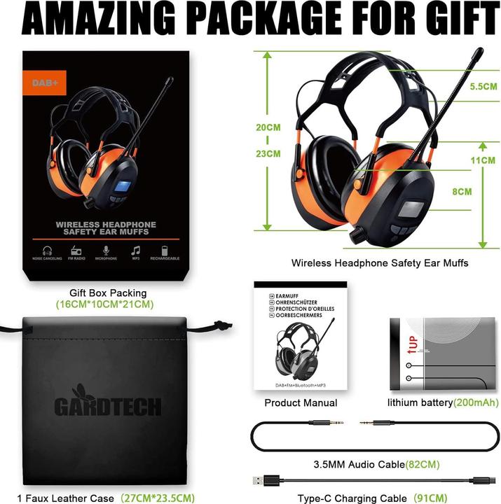 Produktbild Gardtech Gehoerschutz mit DAB