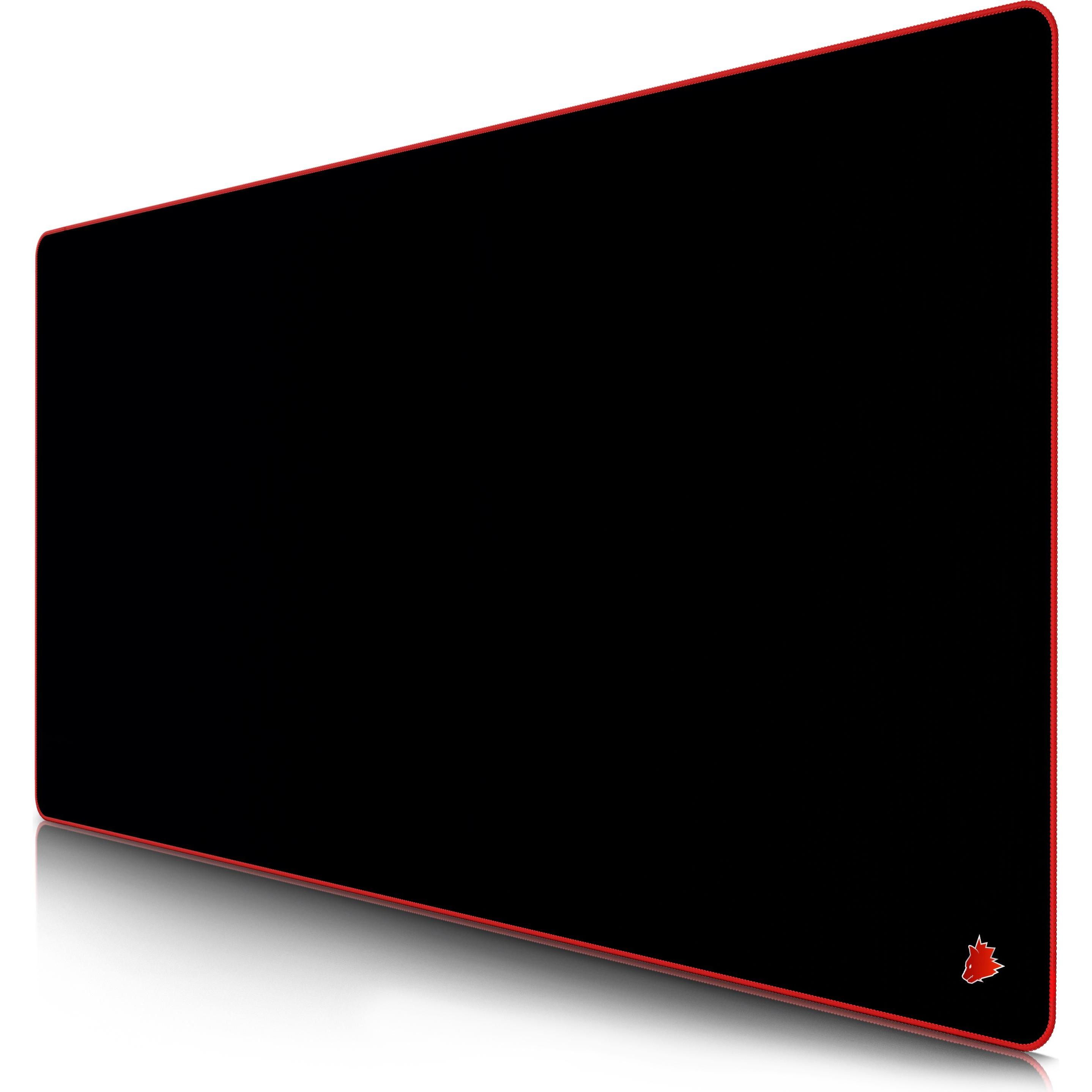 Titanwolf Gaming Mauspad, XXXL Speed Mausmatte 1200 x 600 mm, Geschwindigkeit & Präzision, Symbol Red, Mausmatte, Schwar...