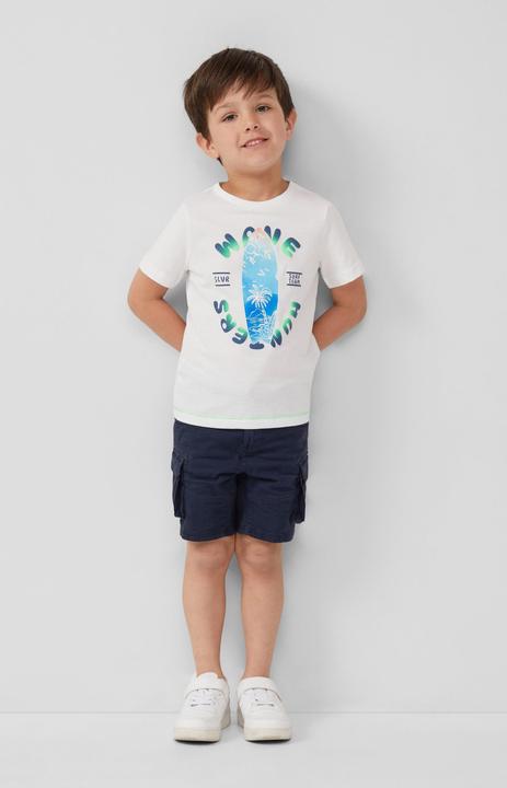 Immagine prodotto S.Oliver T-Shirt T-Shirt aus Baumwolle mit gummiertem Frontprint (116, 122)