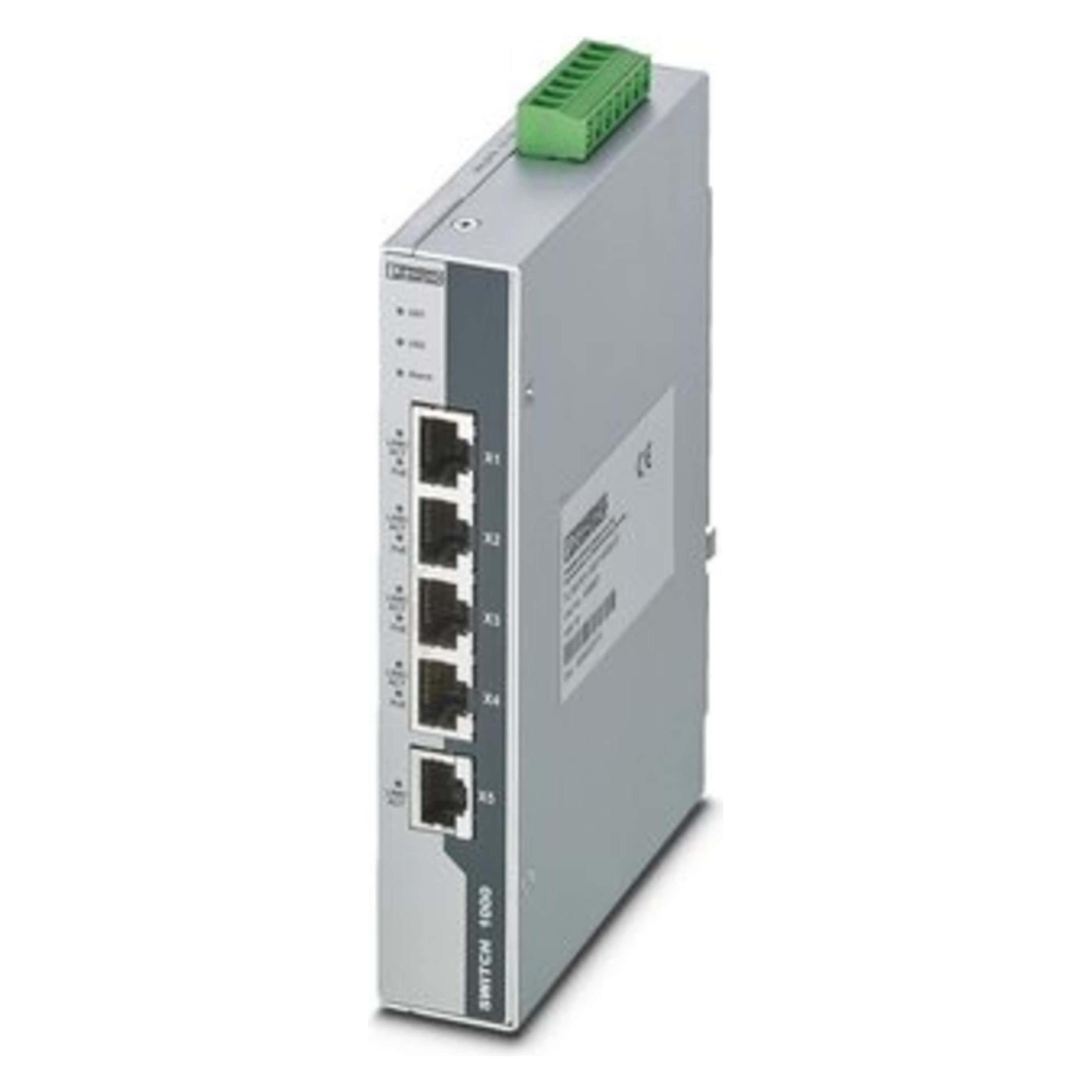 Phoenix Contact FL SWITCH 1001T-4POE-GT 1026937 Industriële Ethernetschakelaar (5 ports), Netwerkschakelaar
