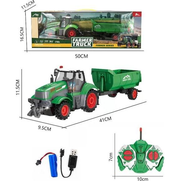 Thumbnail - Askato Traktor mit Anhänger R/C
