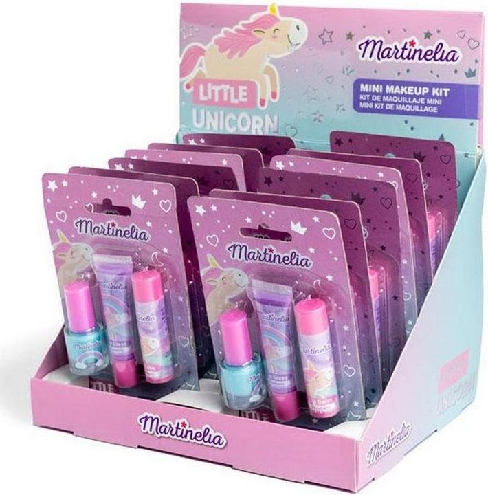 Actual product image Martinelia Unicorn Make-Up Trio Varnish Gloss and Lip Balm Mini Set