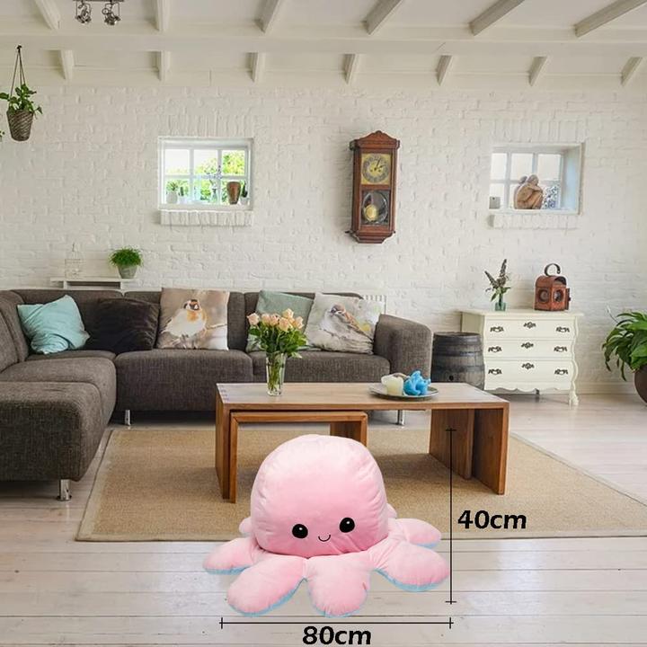 Produktbild Kunstify XXL Oktupus 80cm Pink Hellblau