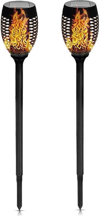 Produktbild Casativo LED Solar Gartenlaterne Flammen-Effekt, 4er Set (IP44)