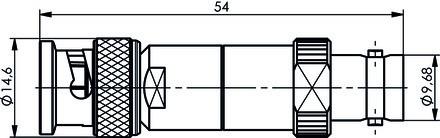 Actual product image Telegärtner BNC feed-through termination