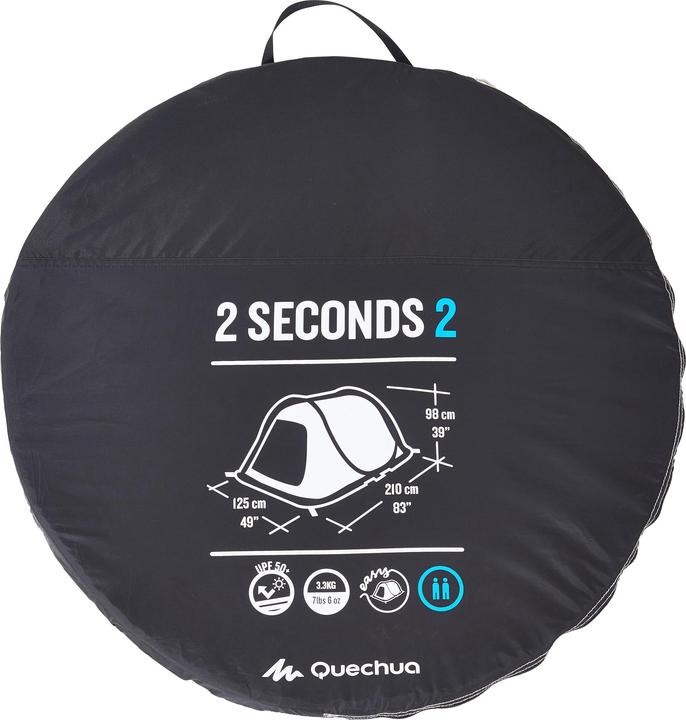 Produktbild Quechua 2 SECONDS 2 FRESH & BLACK (Wurfzelt, 3.30 kg, 2 Personen)