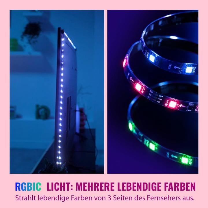 Produktbild WiZ HDMI Sync Box + Lightstrip 75 bis 85 Zoll (Mehrfarbig, 340 cm, Indoor)