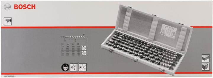 Actual product image Bosch Professional Zubehör PRO Wood wood auger bit set, 6 pcs. (12 mm, 14 mm, 16 mm, 10 mm, 18 mm, 20 mm)