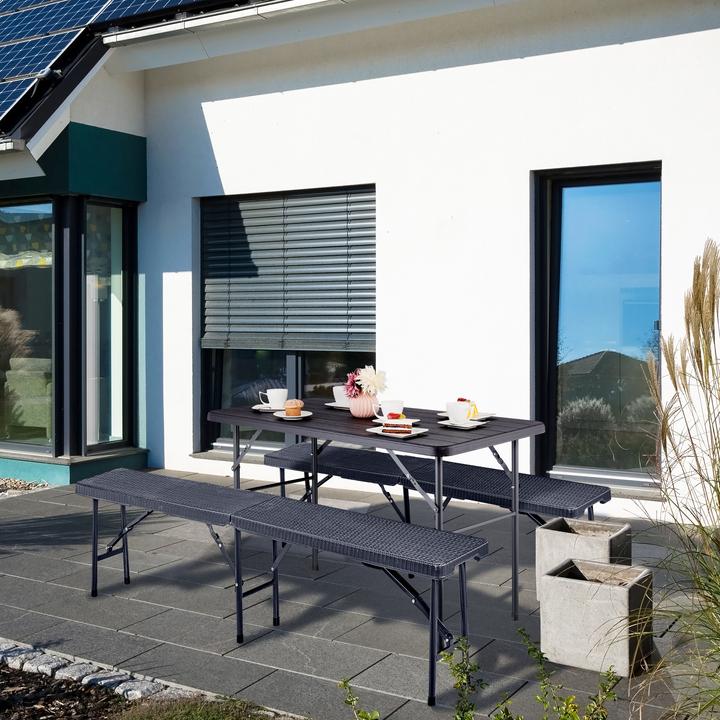 Image du produit Relaxdays Table de jardin (118 cm)