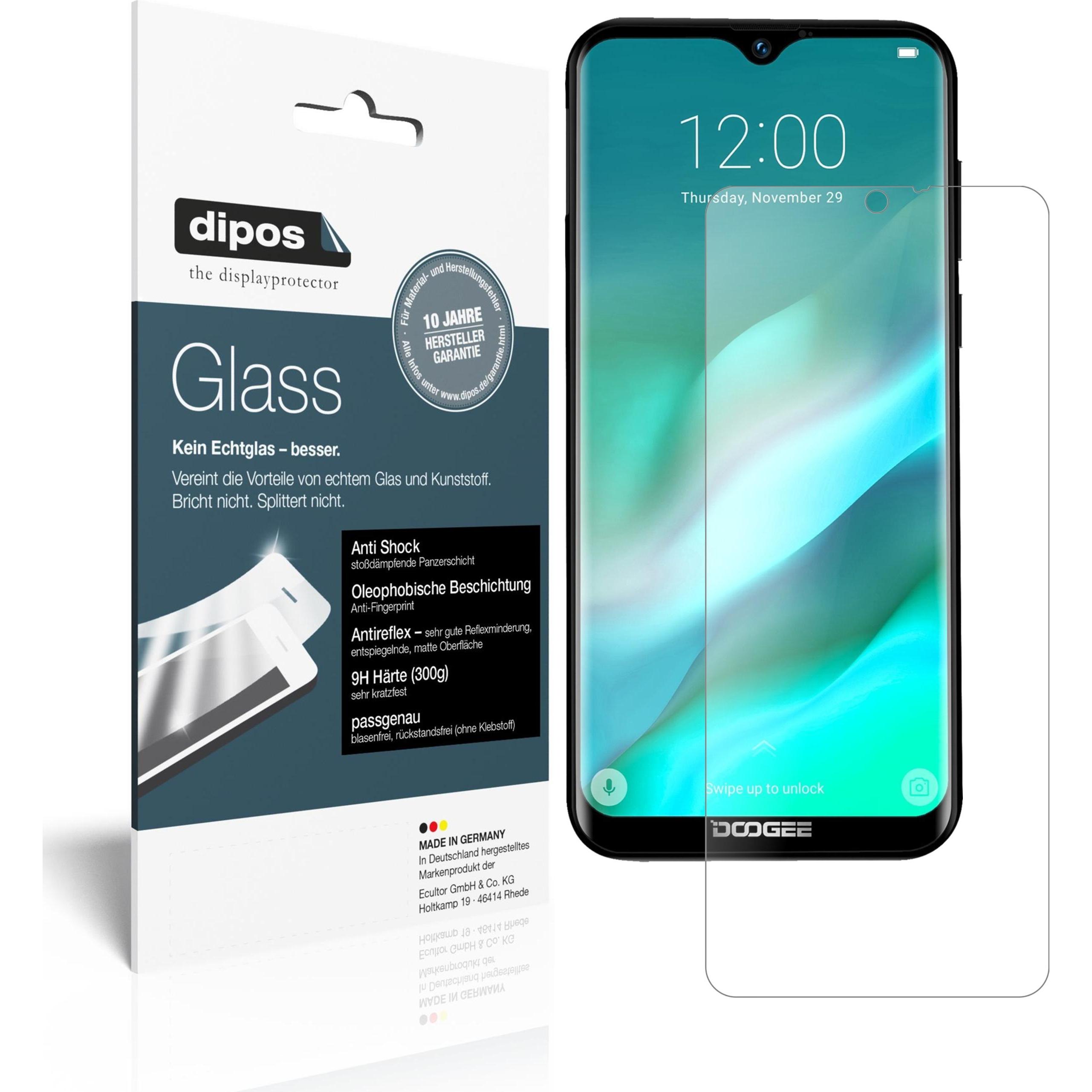Dipos Displayschutz Anti-Shock (1 Stück, Doogee X90L), Smartphone Schutzfolie, Transparent