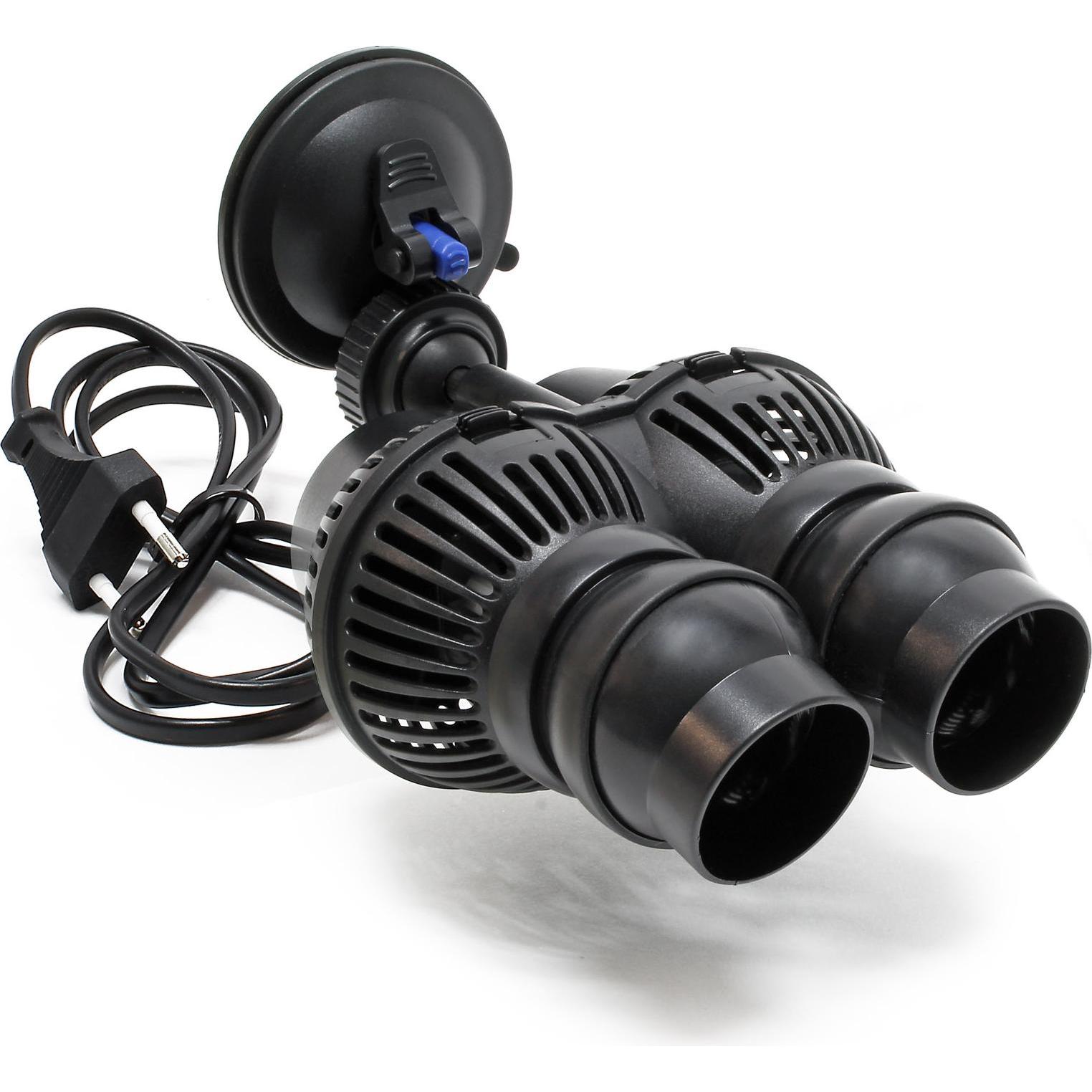 SunSun JVP-202A Strömungspumpe 12000 l/h 24 W Aquarium Pumpe 2 Düsen Saugnapf, Aquariumtechnik