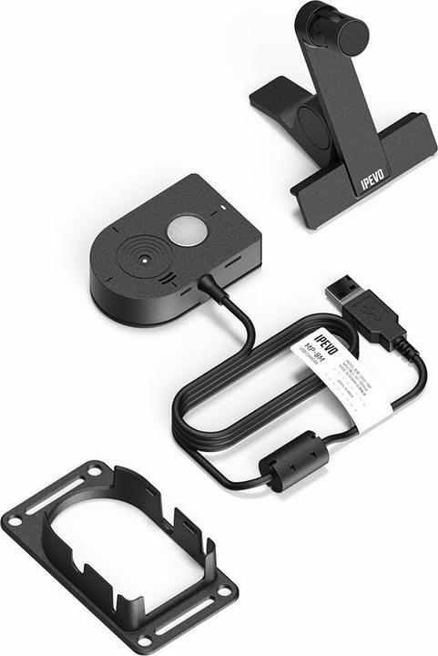 Actual product image Ipevo DOK DO-CAM UHD 4K 8MP with clamp and mount black (4K)
