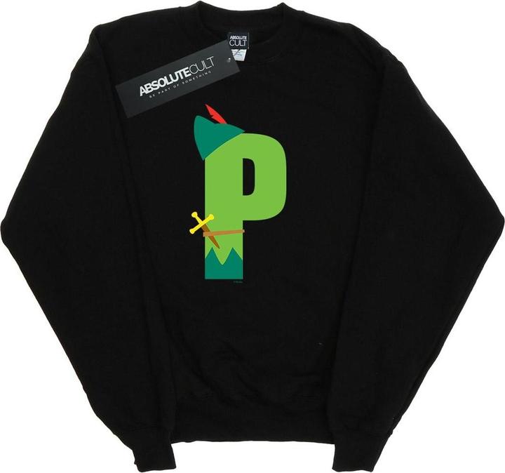 Actual product image Disney Mens Alphabet P Is For Peter Pan Sweatshirt (S)