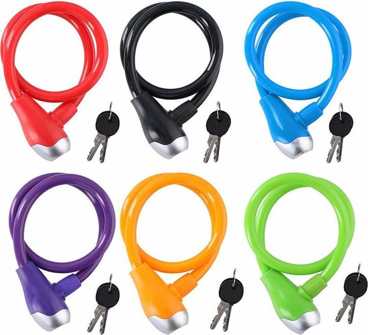 Actual product image Dunlop Cable lock 12x650mm (assorted)