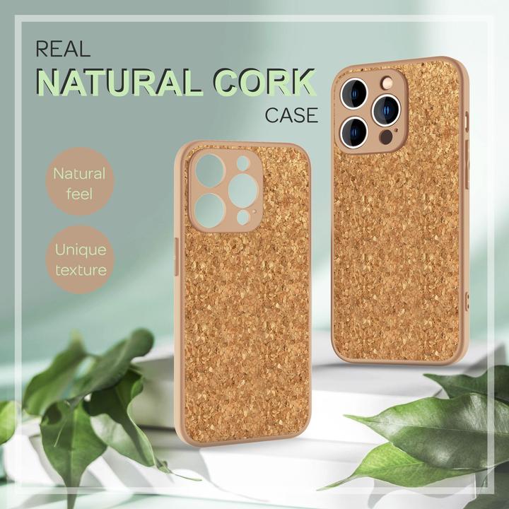 Produktbild Nalia Kork Hülle mit Silikon Rahmen (Apple iPhone 14 Pro)