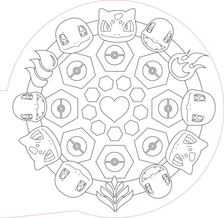 Immagine prodotto Libro di attività sui Pokémon: divertimento da colorare MANDALA