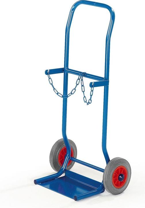 Actual product image Rollcart Steel bottle trolley for 2 steel bottles Ø 140 mm or 2 bottles Ø 10 litres each (100 kg)