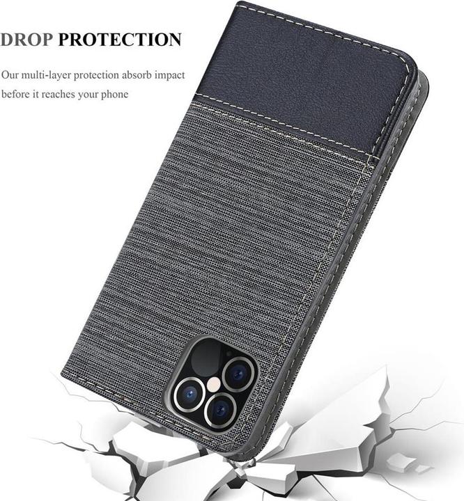 Actual product image Cadorabo Book Jeans Optics Cover (Apple iPhone 12)