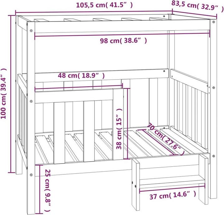 Image du produit vidaXL Hundebett (Chien)