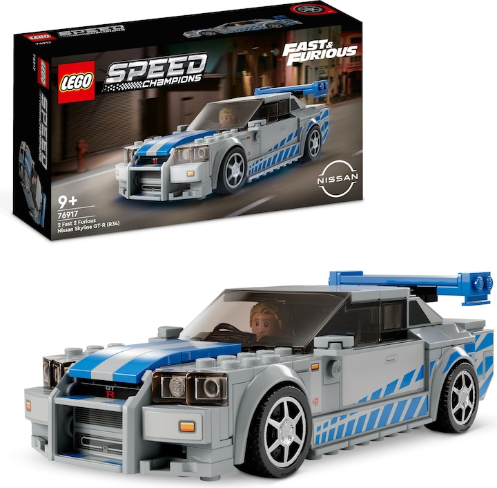 Produktbild LEGO 2 Fast 2 Furious - Nissan Skyline GT-R (R34) (76917, LEGO Speed Champions)