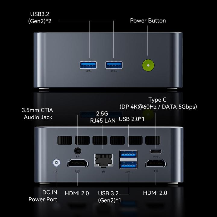 Produktbild GMKtec Mini PC M3 Pro i5-13500H 16GB 512GB Win 11 Pro (512 GB, 16 GB, Intel Core i5-13500H)