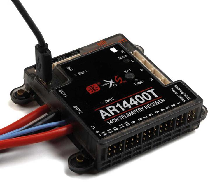 Actual product image Spektrum AR14400T 14 Channel PowerSafe Telemetry Receiver