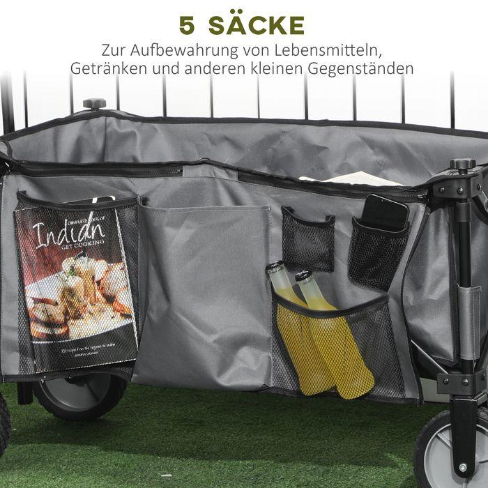 Actual product image Outsunny Handcart with side pockets