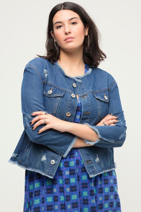 Actual product image Studio Untold Distressed Denim Jacket (54)