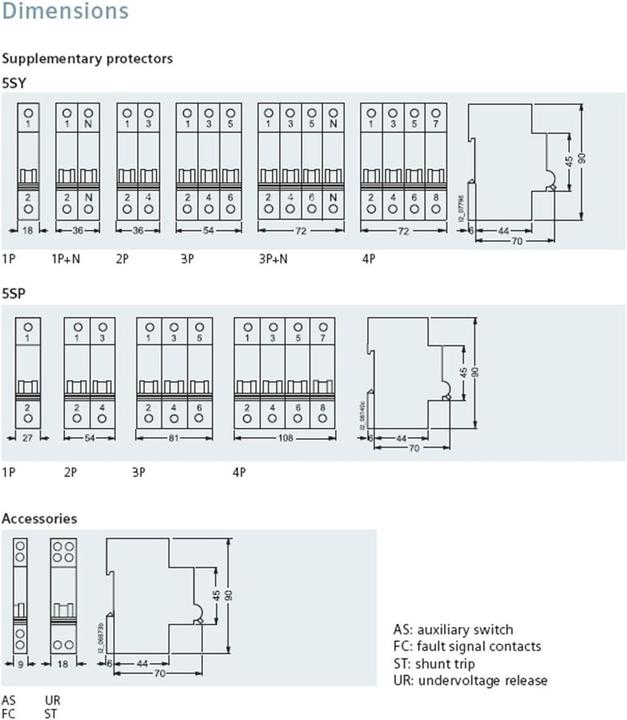 Produktbild Siemens Circuit breaker 400V 10kA 4P 40A
