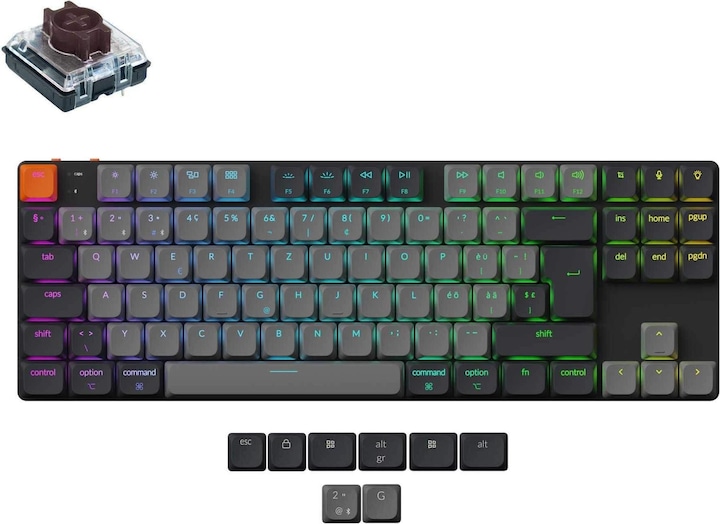 Produktbild Keychron K1 QMK (Version 6) (CH, Kabellos, Kabelgebunden)
