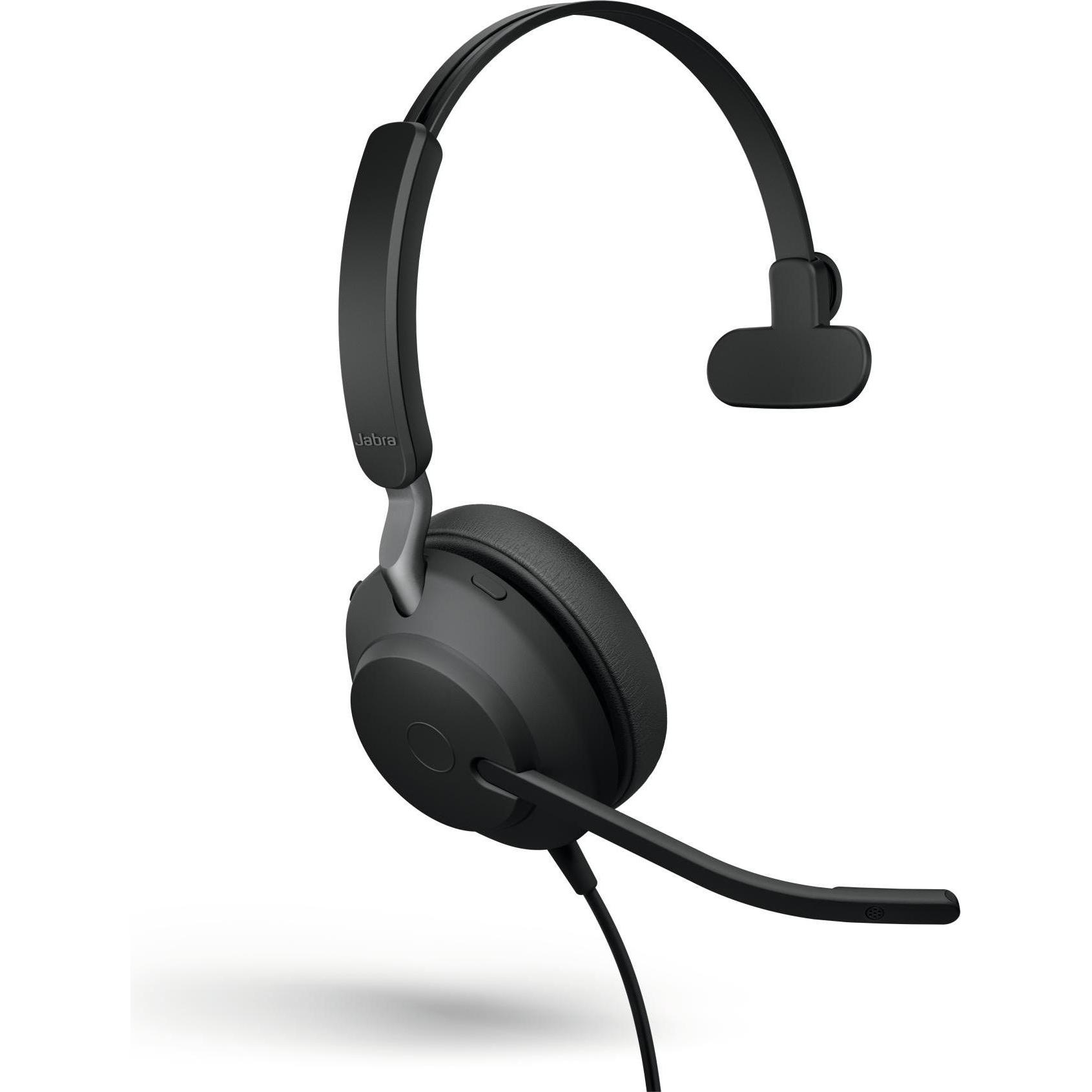 Jabra EVOLVE2 40 SE USB-A UC (Kabelgebunden, USB-A), Office Headset, Schwarz