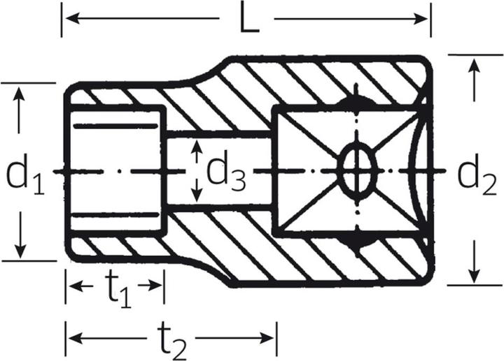 Actual product image Stahlwille 50TX Socket Inserts 1/2 E16 (19 mm)