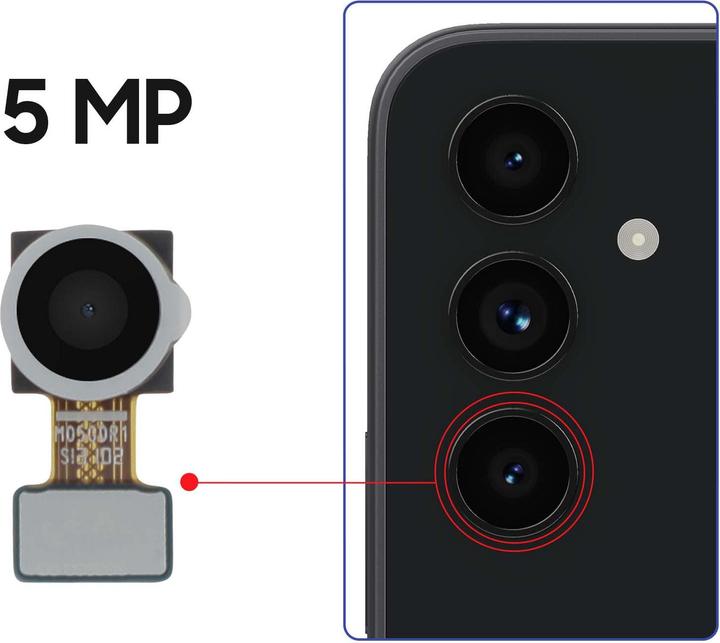 Actual product image Samsung GH96-14304A Rear camera (Module, Samsung Galaxy A34 5G, Samsung Galaxy A54 5G)