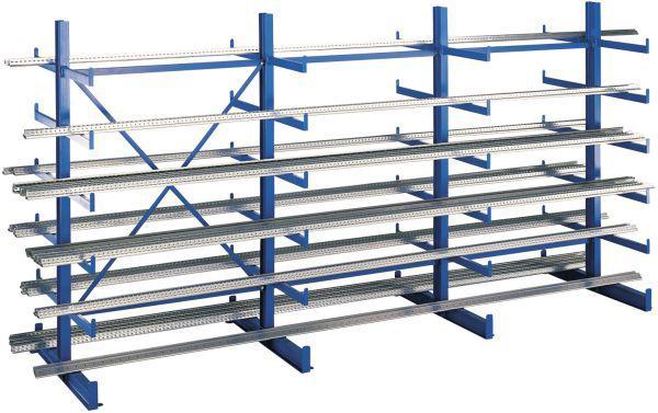 Produktbild Schulte Lagertechnik K 1000 Kragarm-Grundregal 2 Ständer - 2-seitig