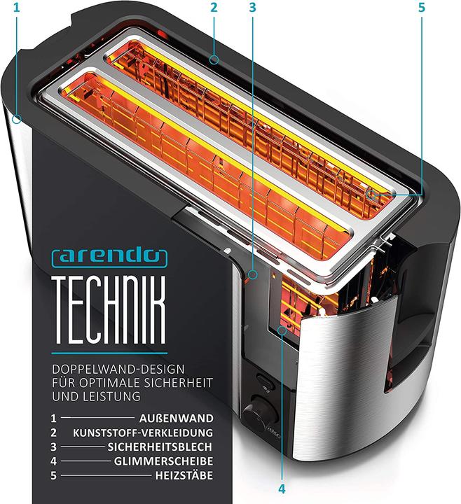 Produktbild Arendo Frukost Langschlitz-Toaster
