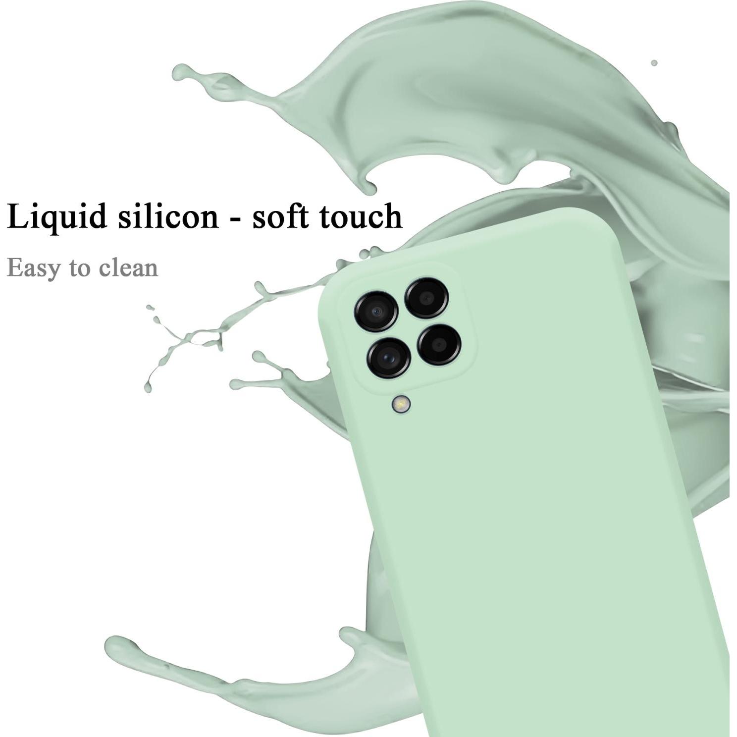 Thumbnail - Cadorabo TPU Liquid Silicone Case Hülle für Samsung Galaxy M53 5G (Samsung Galaxy M53 5G), Smartphone Hülle, Grün